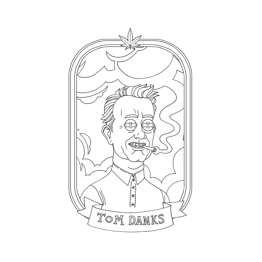 Wood Rocket High Af Coloring Book