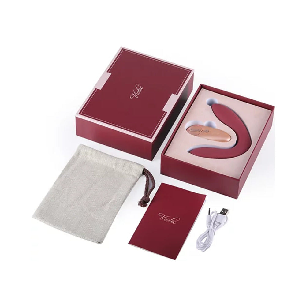 Hercules Remote C-Shape Vibrating Plug Red
