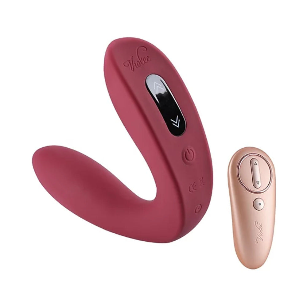 Hercules Remote C-Shape Vibrating Plug Red