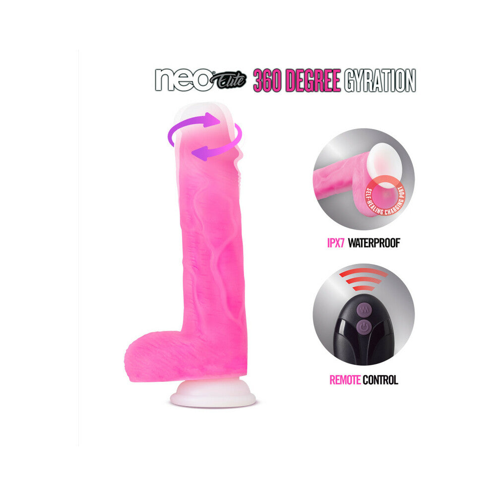 Neo Elite - Roxy - 8-Inch Gyrating Dildo - Pink