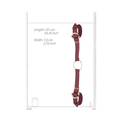 Ouch Halo Handcuff With Connector Burgundy
