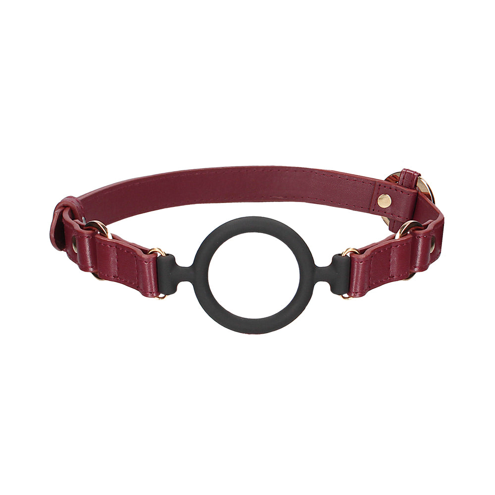 Ouch Halo Silicone Ring Gag Burgundy