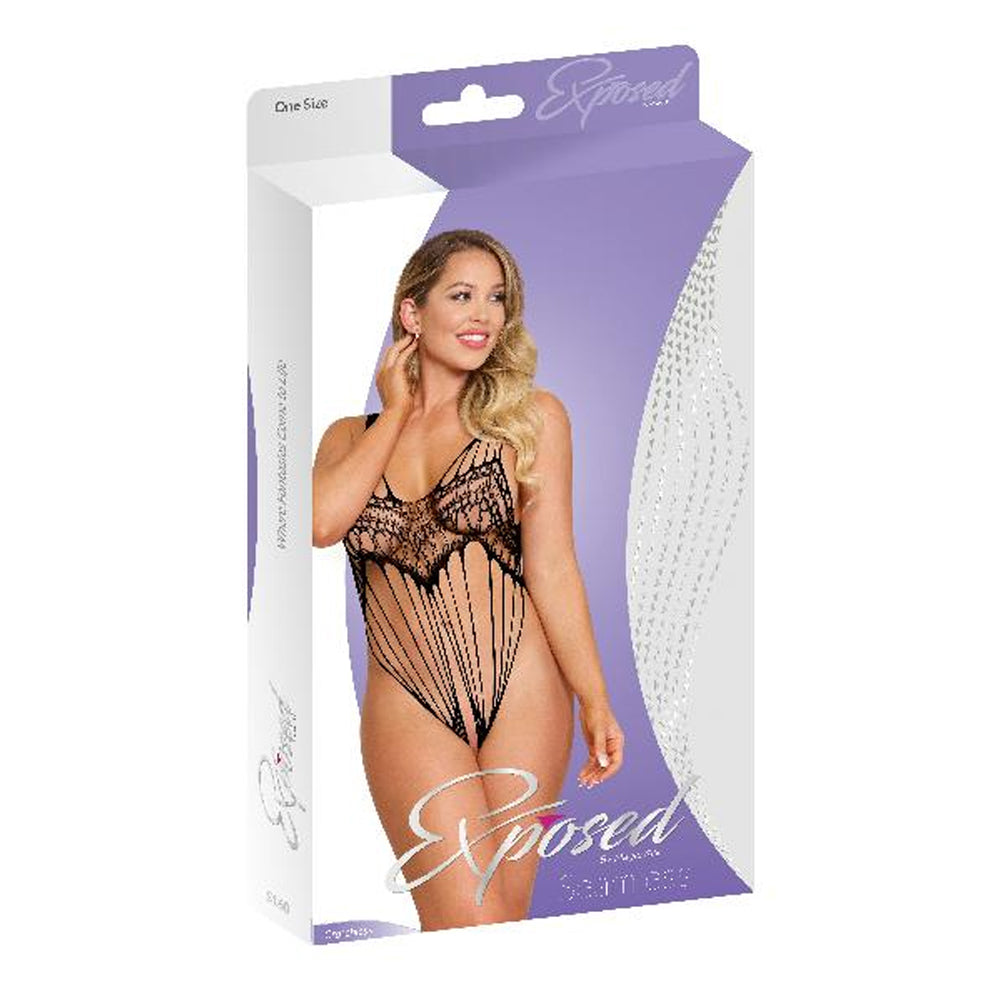 Magic Silk Seamless Open-Crotch Teddy