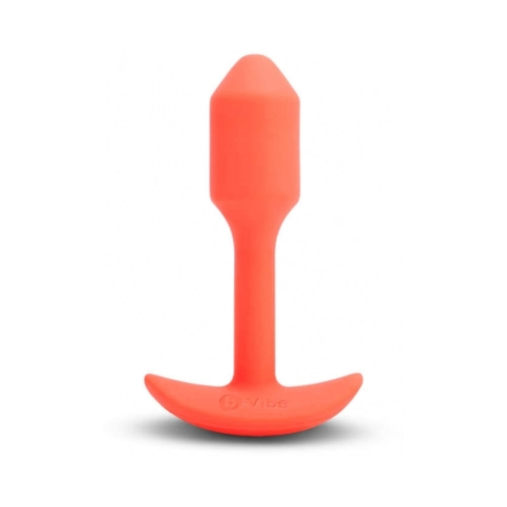 B-Vibe Vibrating Snug Plug - Small Orange