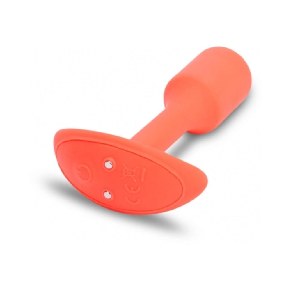 B-Vibe Vibrating Snug Plug - Small Orange