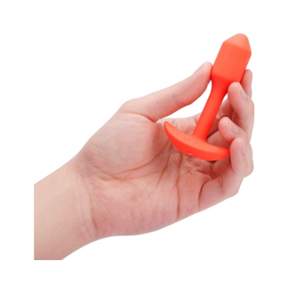 B-Vibe Vibrating Snug Plug - Small Orange
