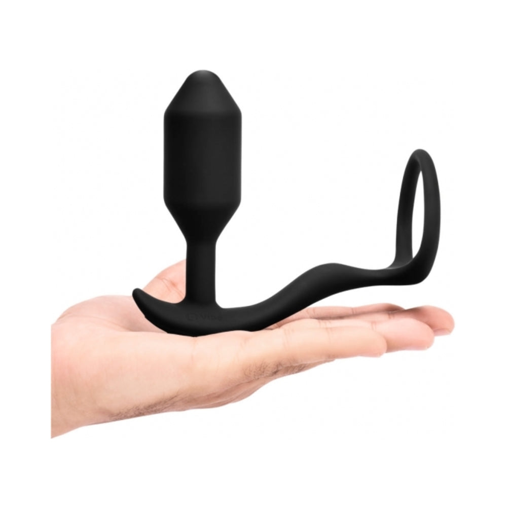 B-Vibe Vibrating Snug & Tug Medium - Black