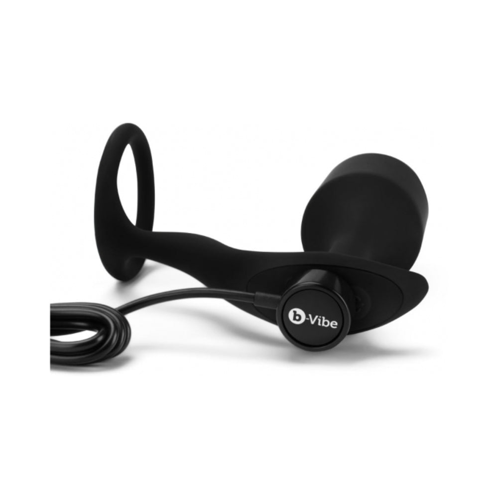 B-Vibe Vibrating Snug & Tug Xl - Black