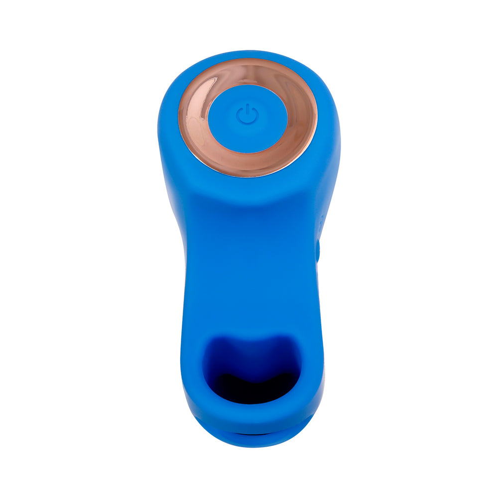 Gender X Flick It Finger Vibrator Blue