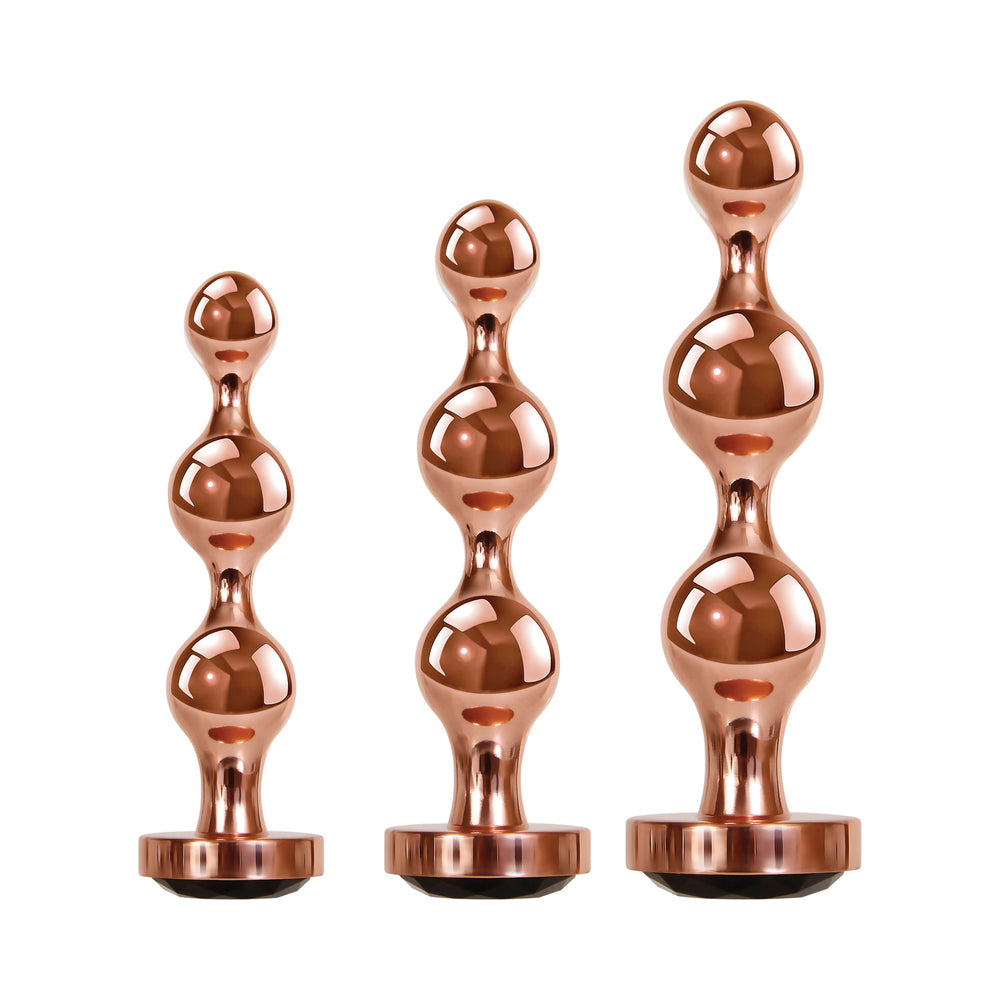 Gender X Gold Digger Set Of 3 Plugs Rose Gold/Black