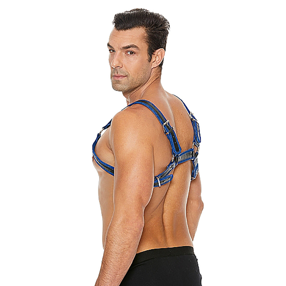 Ouch Harness Men Bull Blue S/M