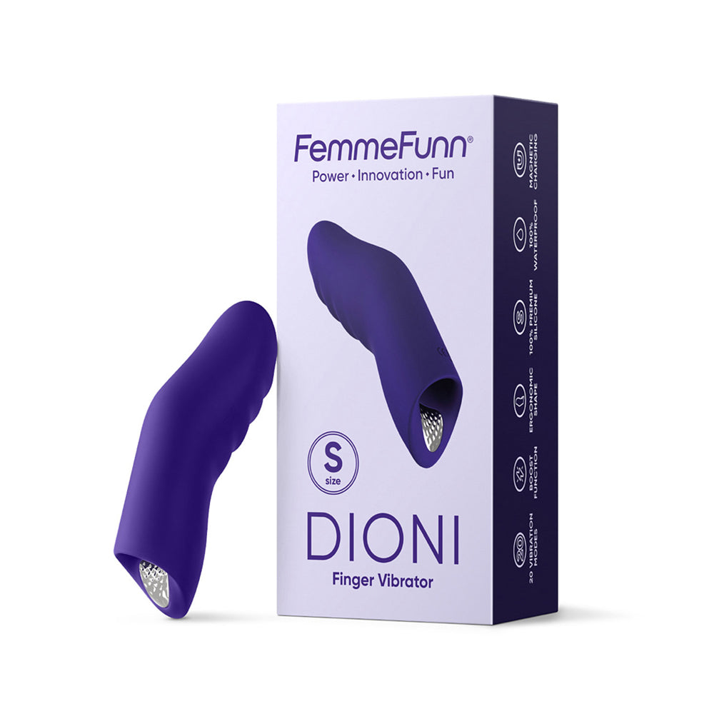 Femmefunn Dioni Wearable Finger Vibe - Small Dark Purple