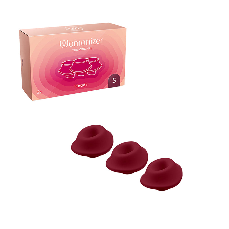 Womanizer Premium &amp; Classic Heads Bordeaux Small Pack Of 3