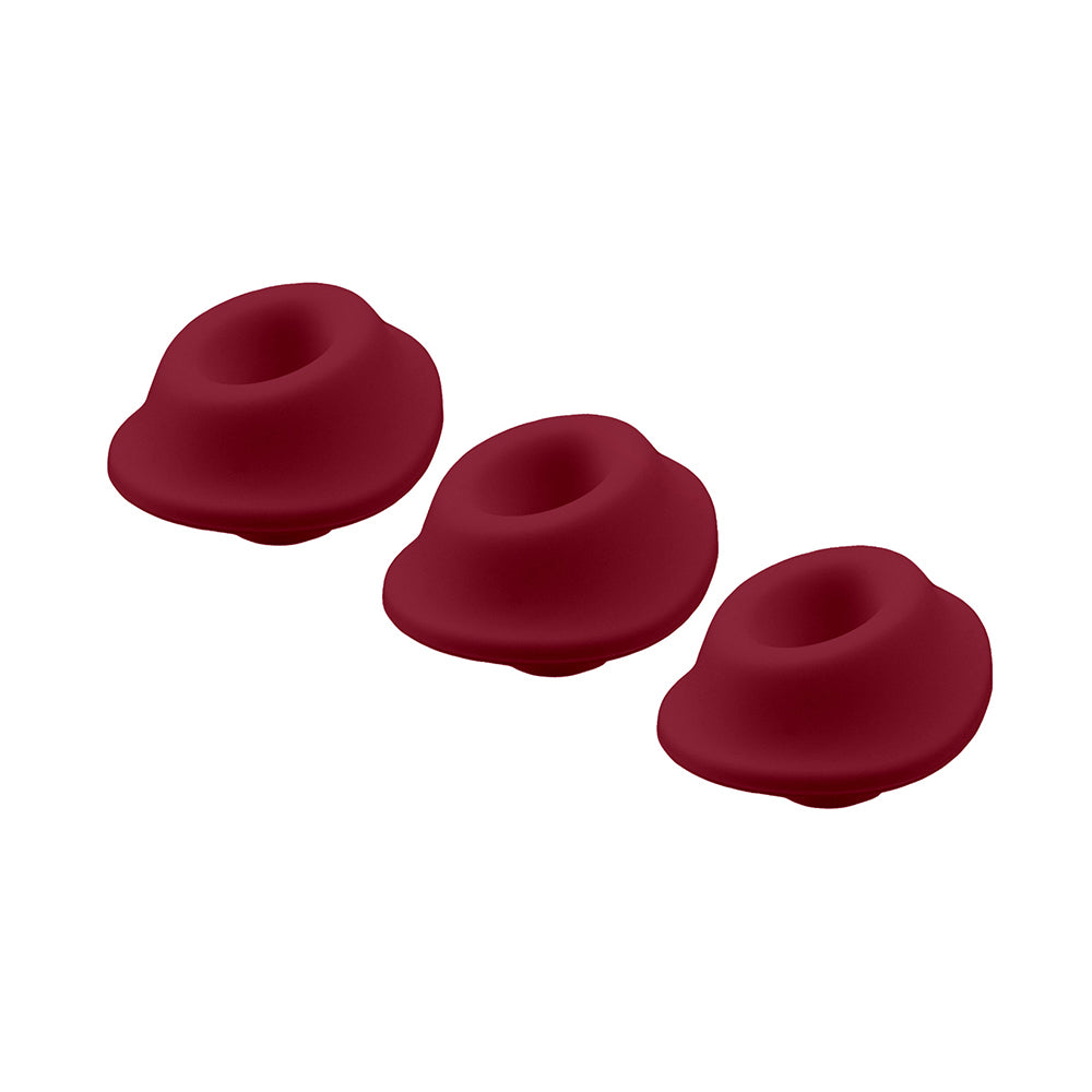 Womanizer Premium & Classic Heads Bordeaux Small Pack Of 3