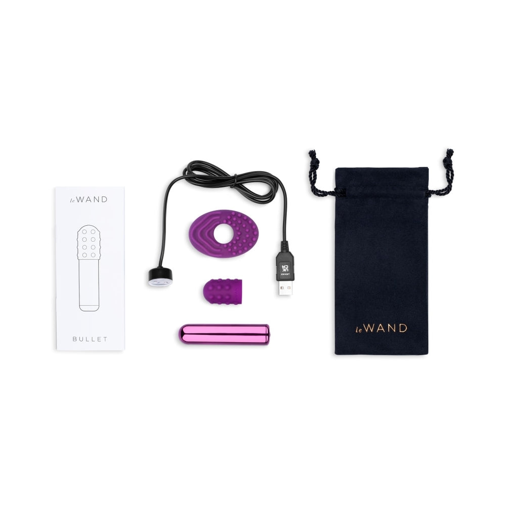 Le Wand Chrome Rechargeable Bullet Vibrator Cherry