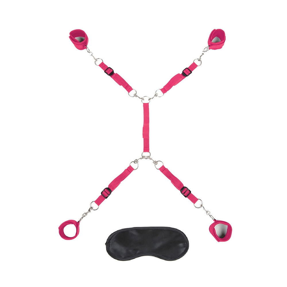 Lux Fetish 7-Piece Bed Spreader Playful Restraint System