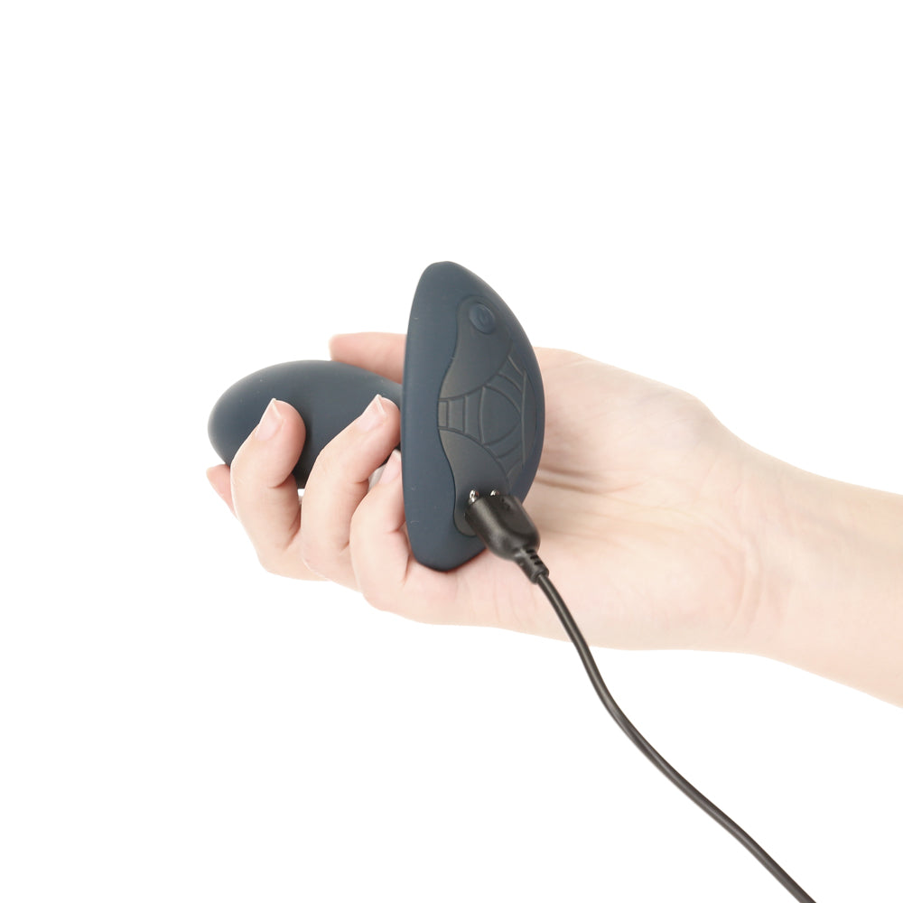 Lux Active Throb 4.5 In. Anal Pulsating Silicone Massager Black