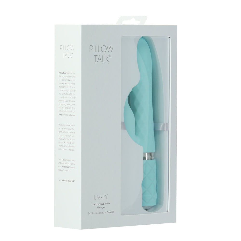Pillow Talk Lively Dual Stimulator Teal
