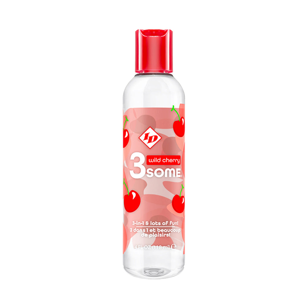 3Some 3-In-1 Lubricant - Wild Cherry - 4 Fl. Oz.