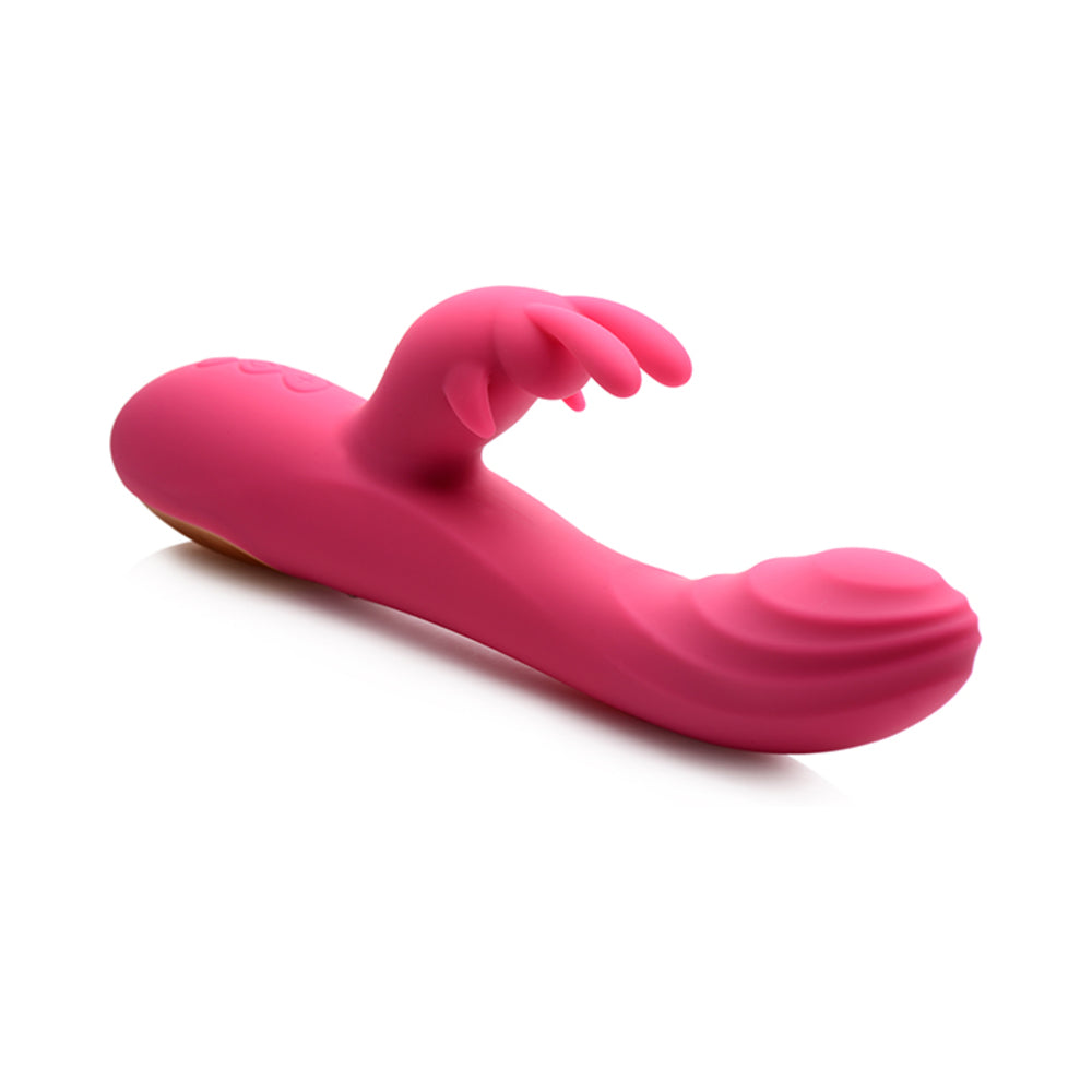 Power Bunny Huggers Rabbit Vibe Silicone Rechargeable Red