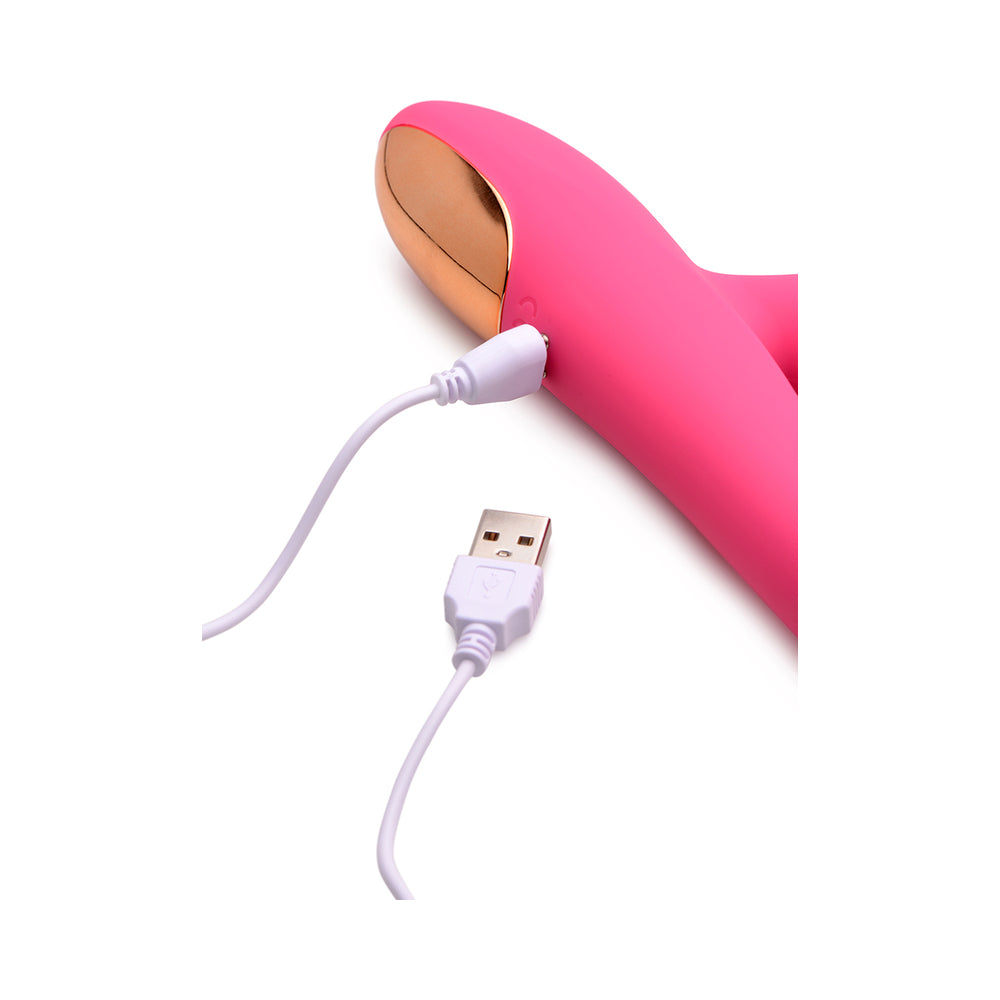 Power Bunny Huggers Rabbit Vibe Silicone Rechargeable Red