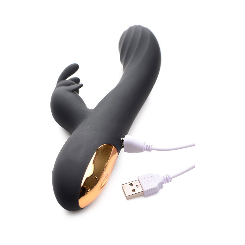 Power Bunny Cuddles Rabbit Vibe Silicone Rechargeable Black