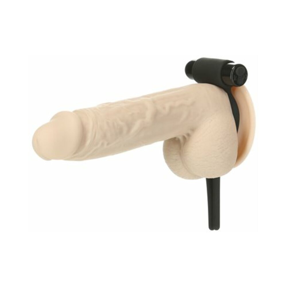 Bolo Bullet Vibrating Adjustable Cock Tie - Black