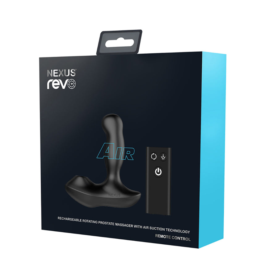 Nexus Revo Air Rotating Prostate Massager With Suction Black