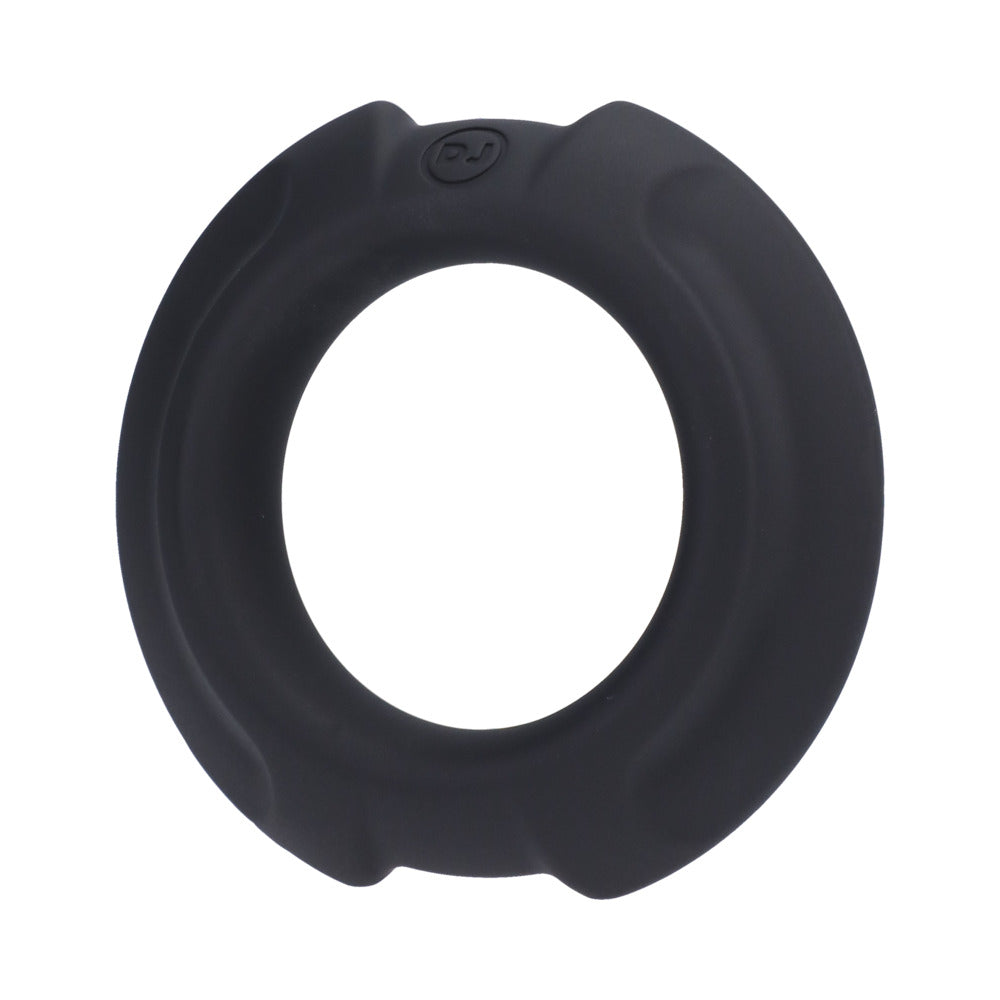 Optimale Flexisteel Silicone, Metal Core Cock Ring 35 Mm Black