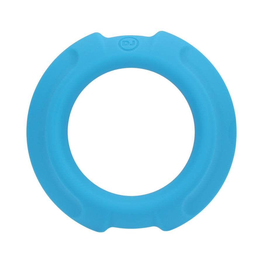 Optimale Flexisteel Silicone, Metal Core Cock Ring 43 Mm Blue