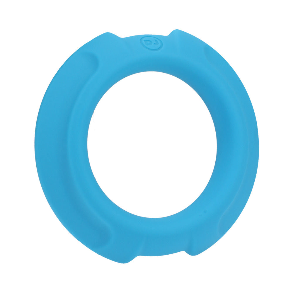 Optimale Flexisteel Silicone, Metal Core Cock Ring 43 Mm Blue