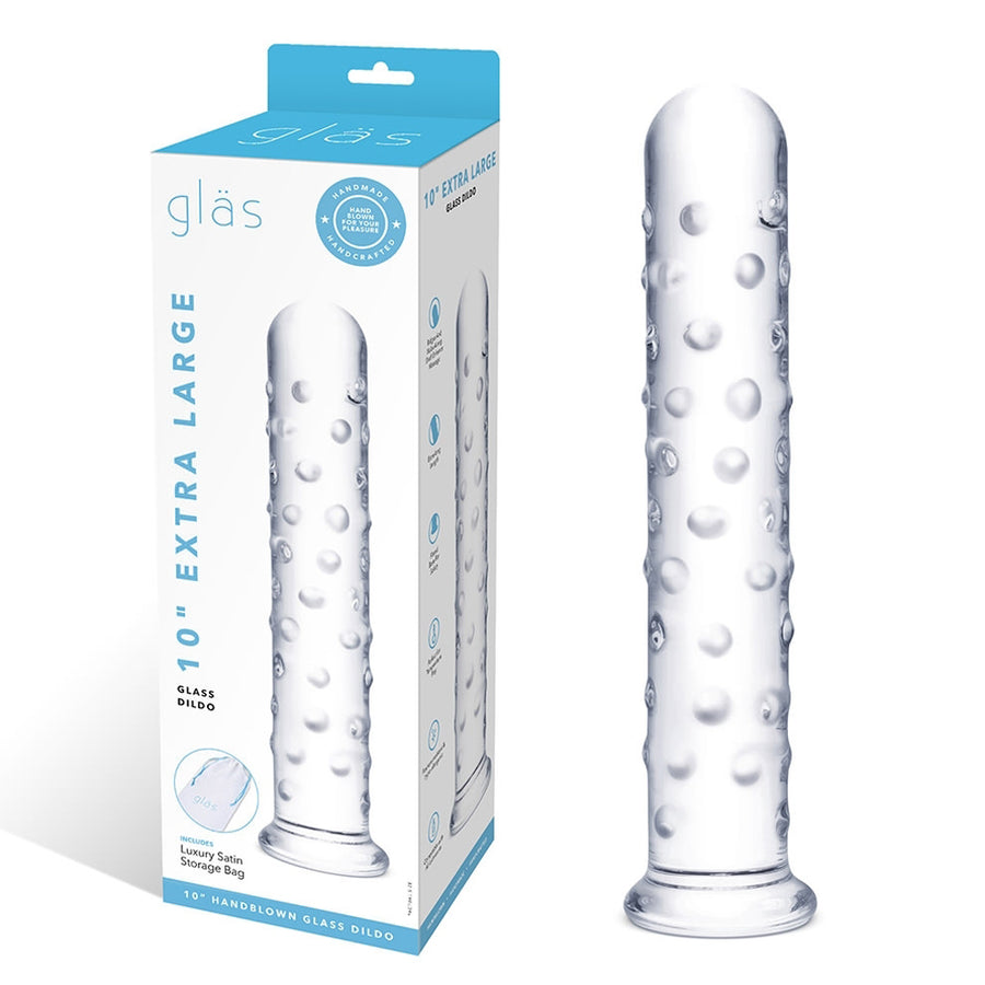Extra Large Glass Dildo 10in