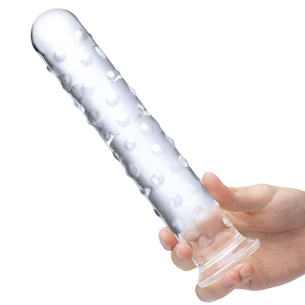 Extra Large Glass Dildo 10In