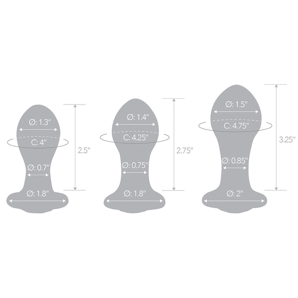 Bling Bling 3 3.5, 4 Anal Kit 3Pc