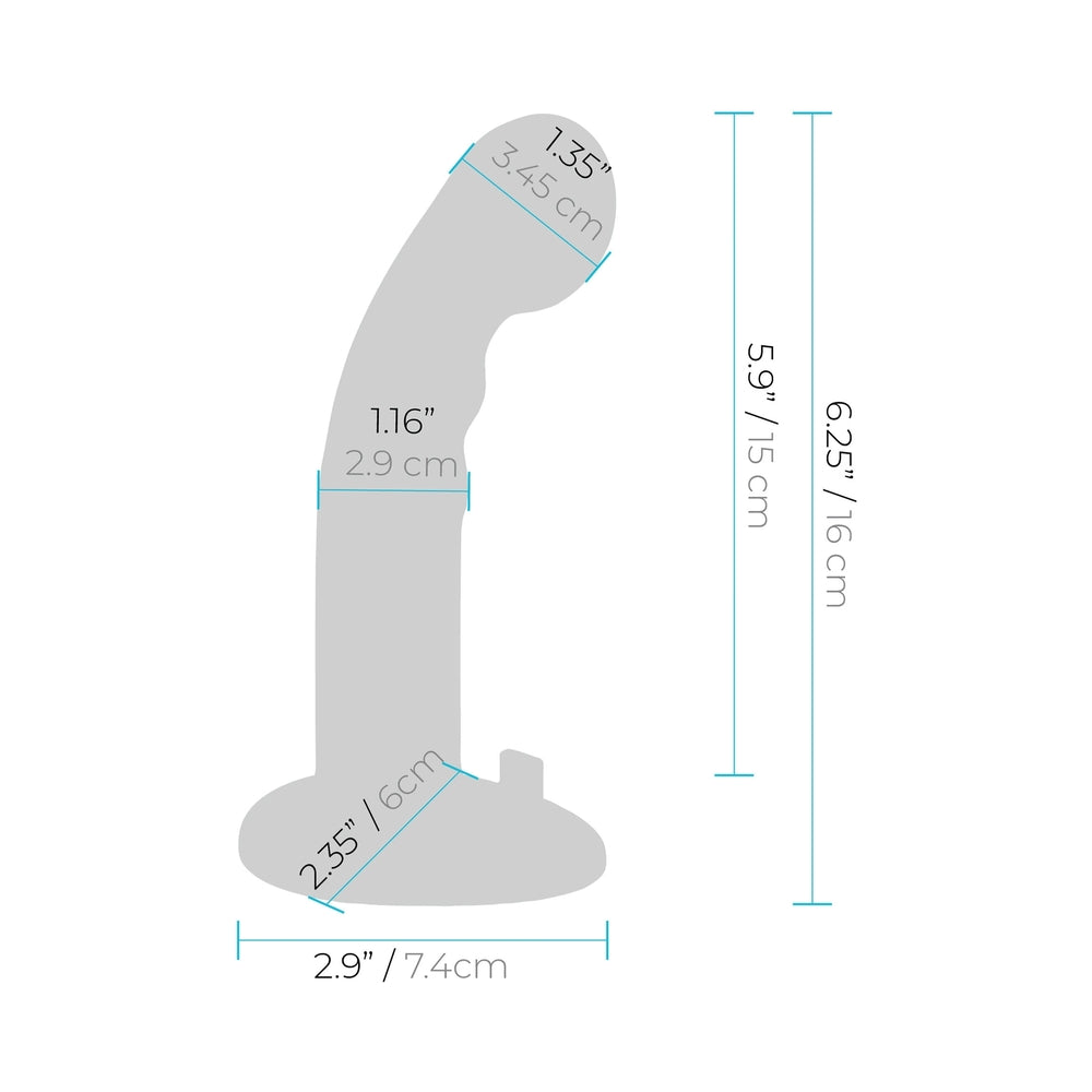 Pegasus Remote Control Ripple P-Spot G-Spot Peg Silicone Dildo With Harness 6 In.