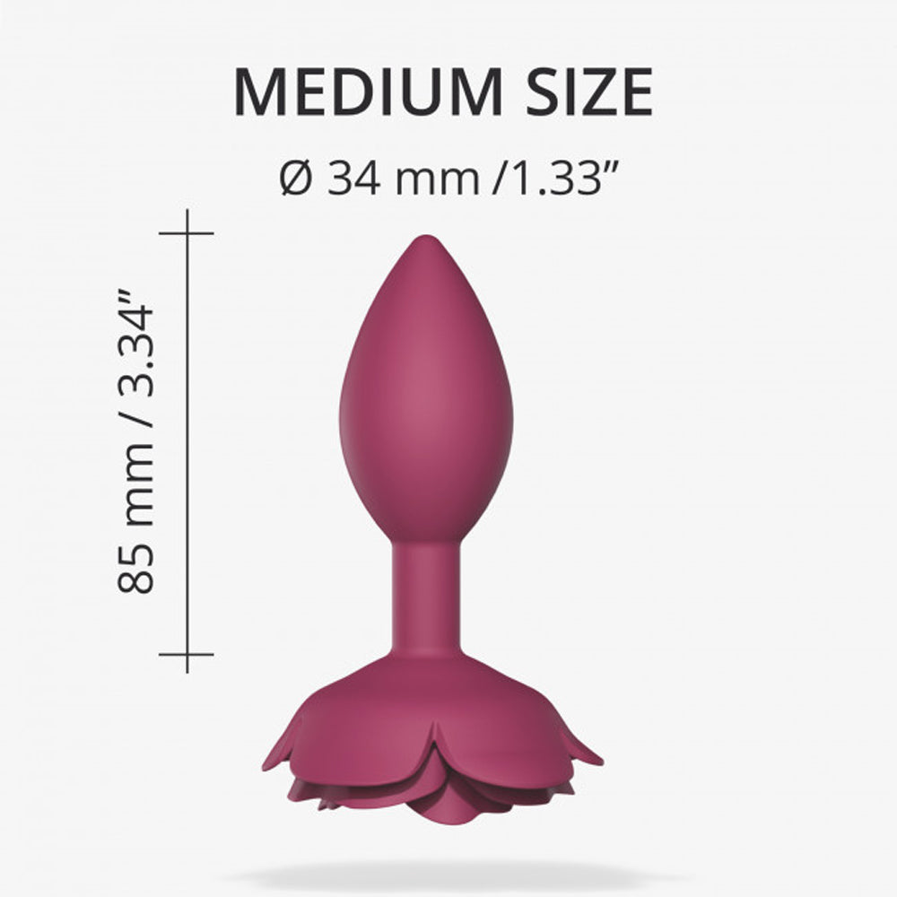 Love To Love Open Roses Anal Plug Medium Plum Star
