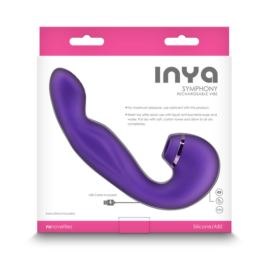 Inya Symphony Suction Dual Stimulator Purple