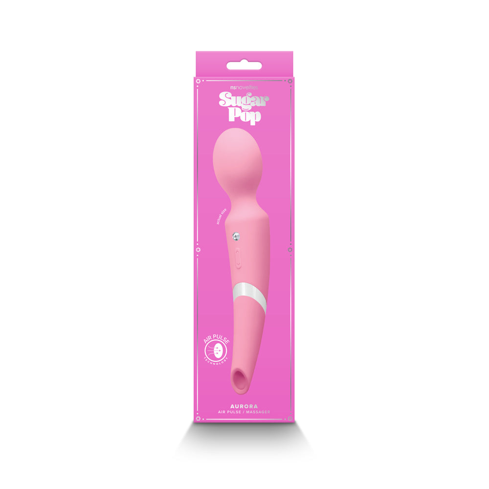 Sugar Pop Aurora Air Pulse And Wand Massager Pink