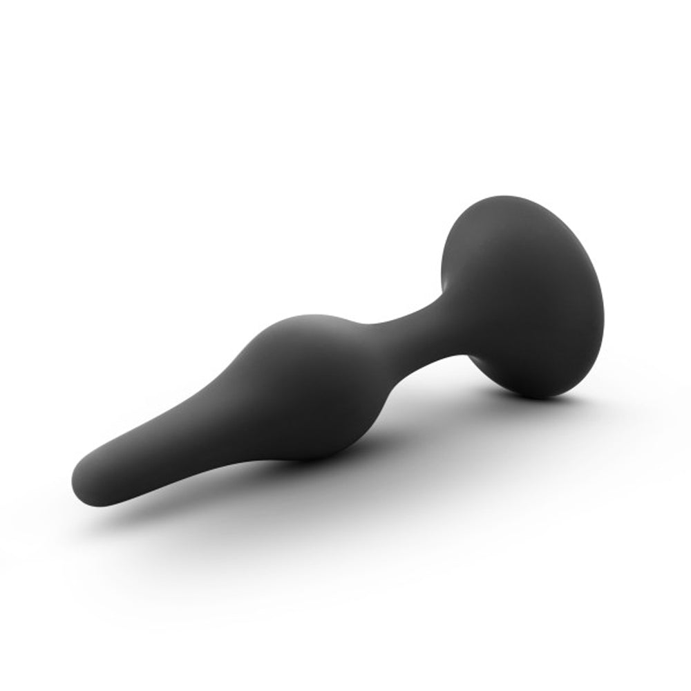 Anal Adventures Platinum - Silicone Beginner Plug - Large - Black