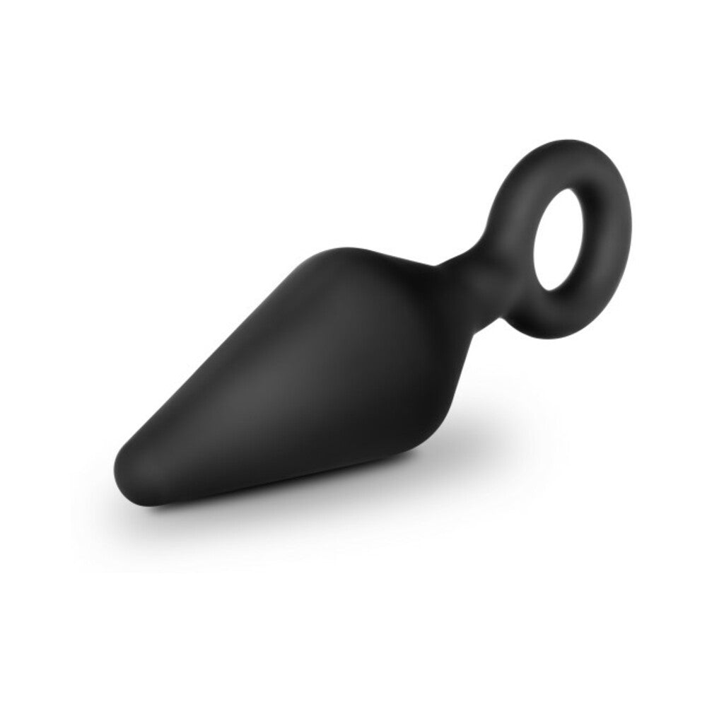 Anal Adventures Platinum - Silicone Loop Plug - Large - Black