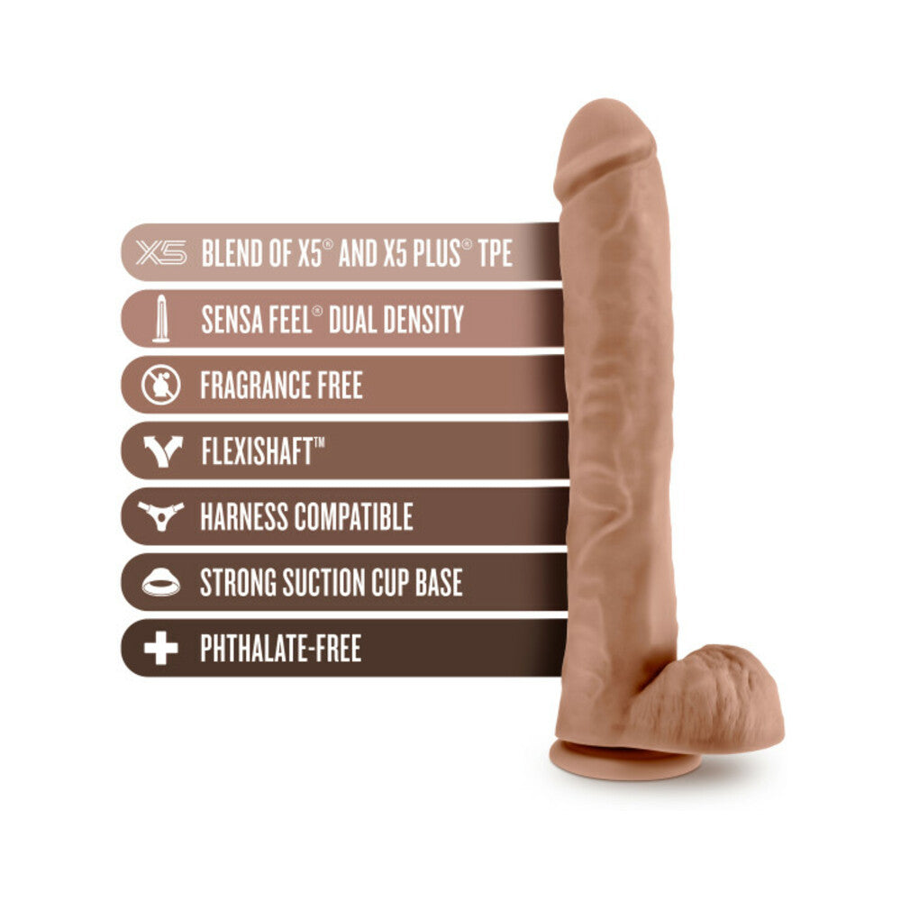 Au Naturel - Daddy - 14 Inch Dildo - Mocha
