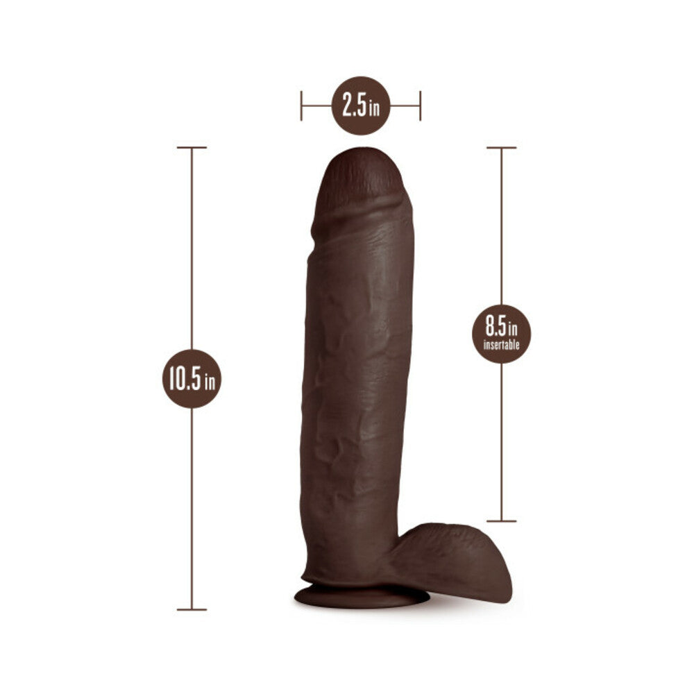 Au Naturel - Huge - 10 Inch Dildo - Chocolate