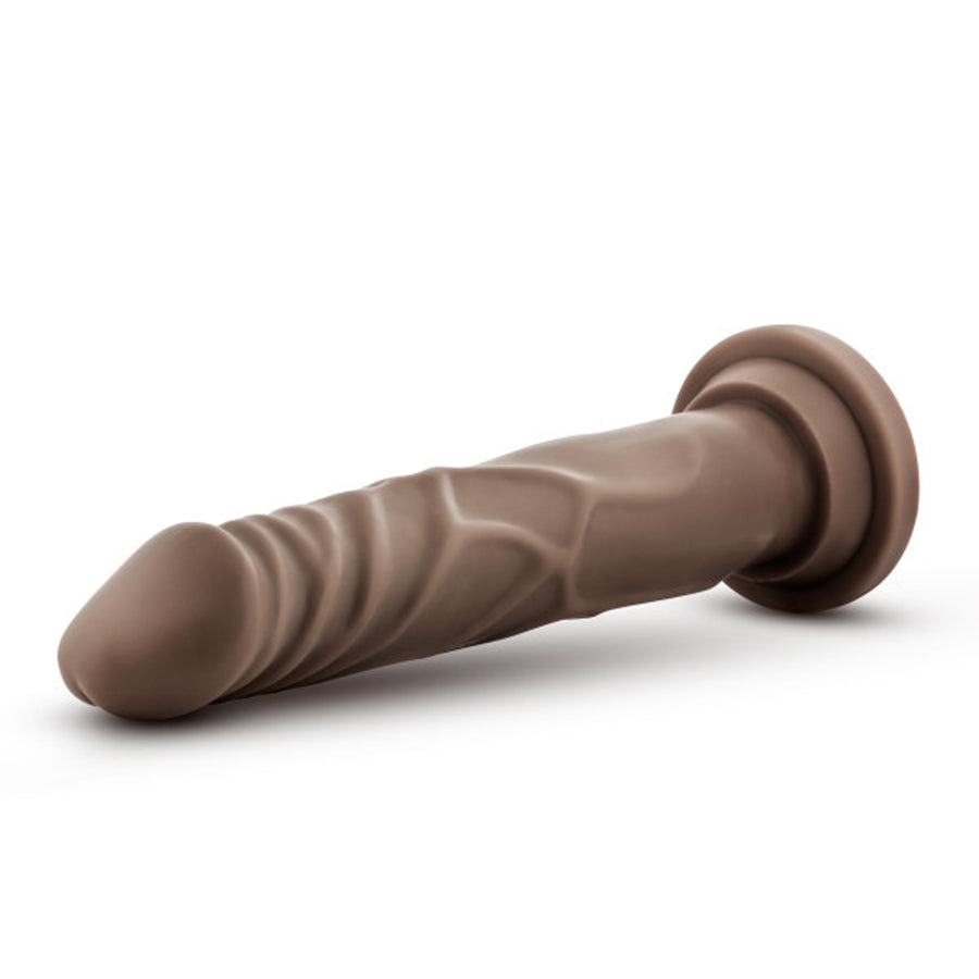Dr. Skin Dr. Carter Dong With Suction Cup Silicone 7 In. Chocolate