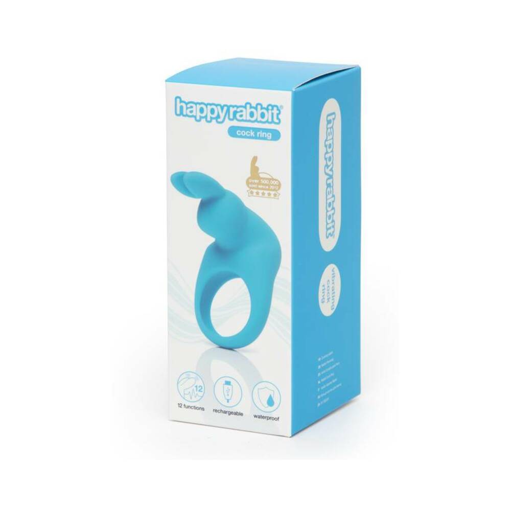 Happy Rabbit Rechargeable Cock Ring Blue