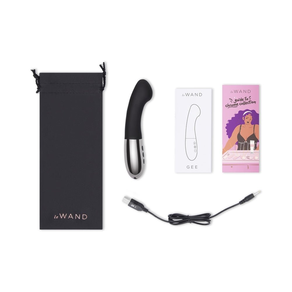 Le Wand Gee G-Spot Targeting Rechargeable Vibrator Black