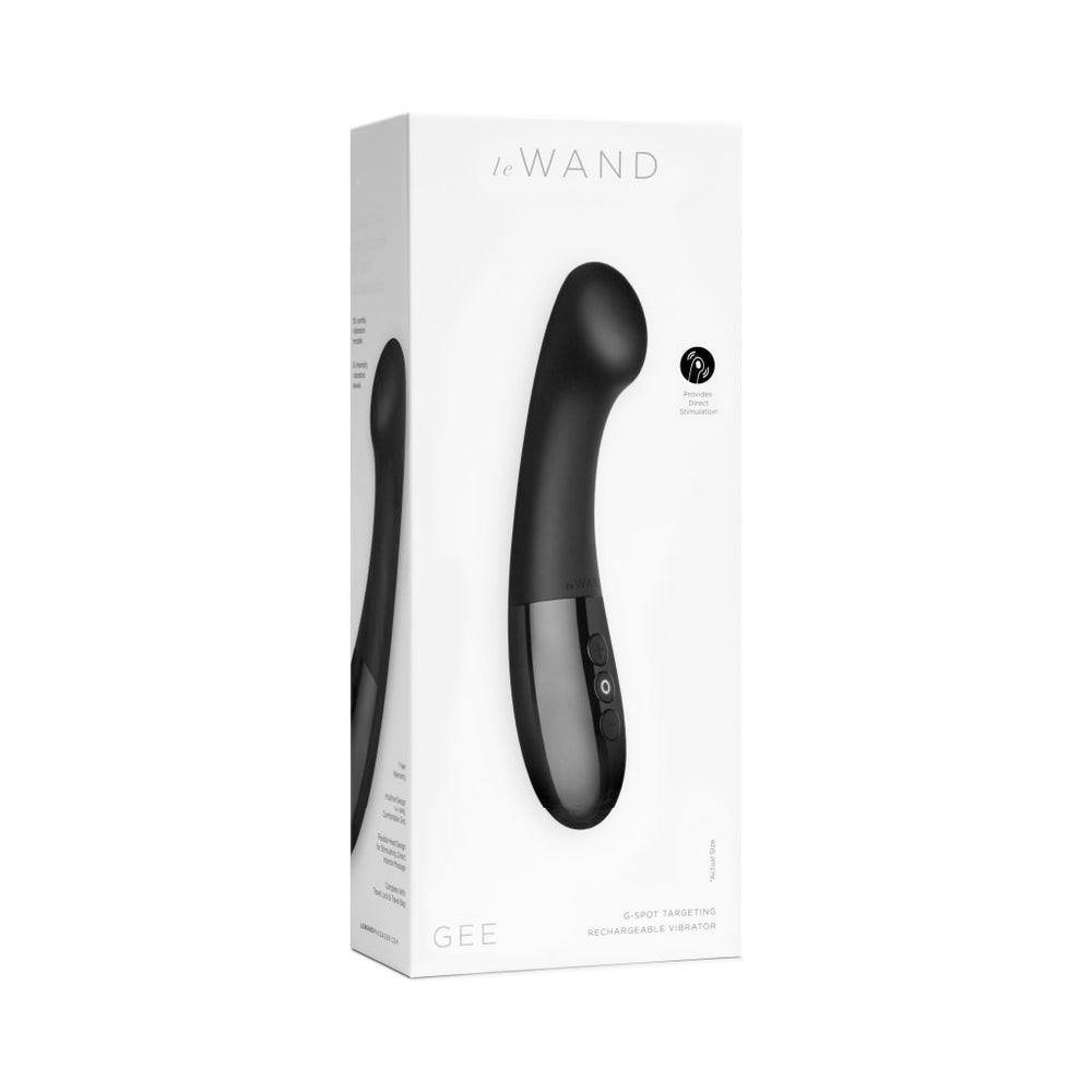 Le Wand Gee G-Spot Targeting Rechargeable Vibrator Black