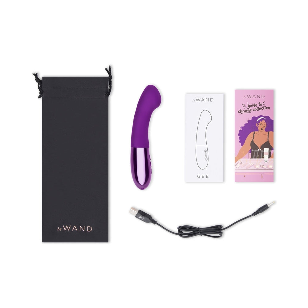Le Wand Gee G-Spot Targeting Rechargeable Vibrator Cherry