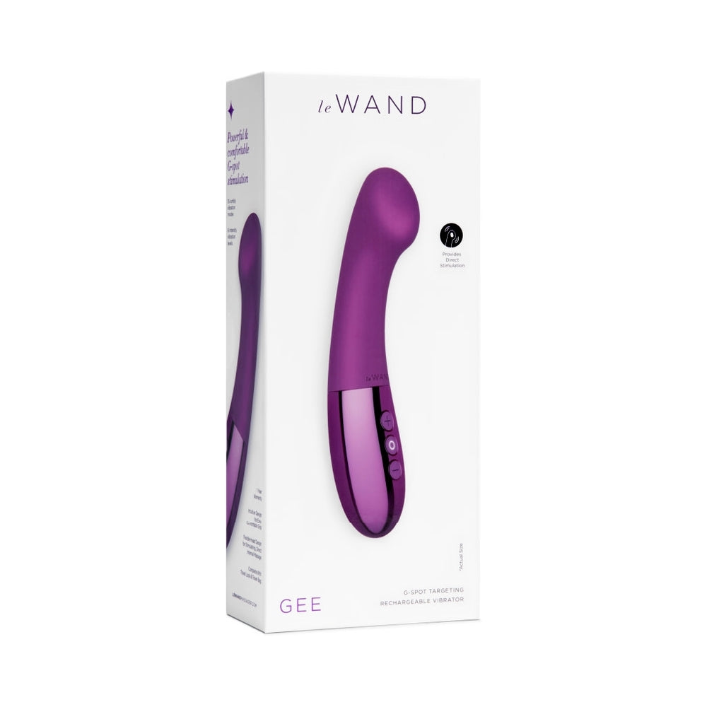 Le Wand Gee G-Spot Targeting Rechargeable Vibrator Cherry
