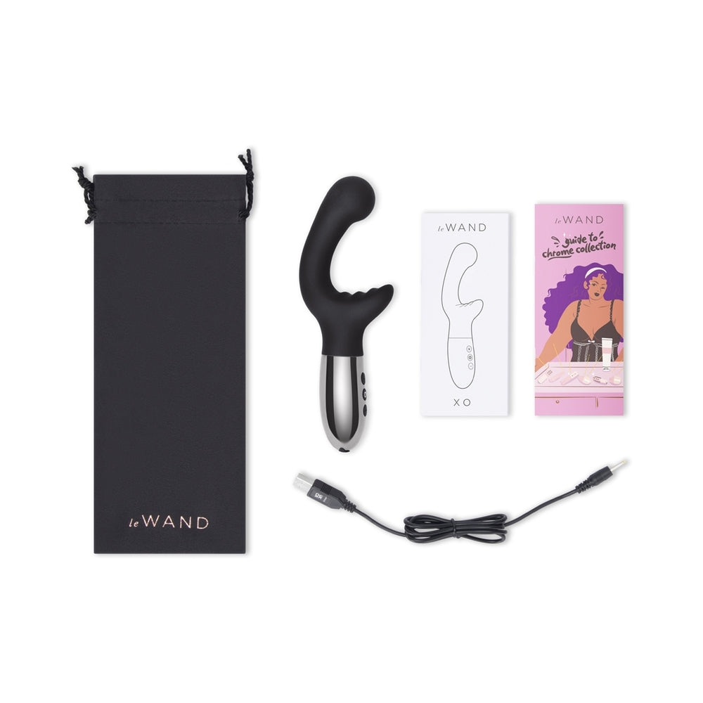 Le Wand Xo Double-Motor Wave Rechargeable Vibrator Black