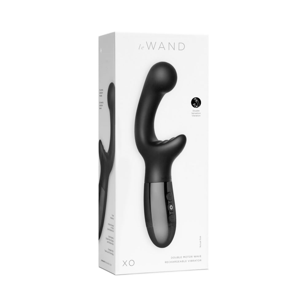 Le Wand Xo Double-Motor Wave Rechargeable Vibrator Black